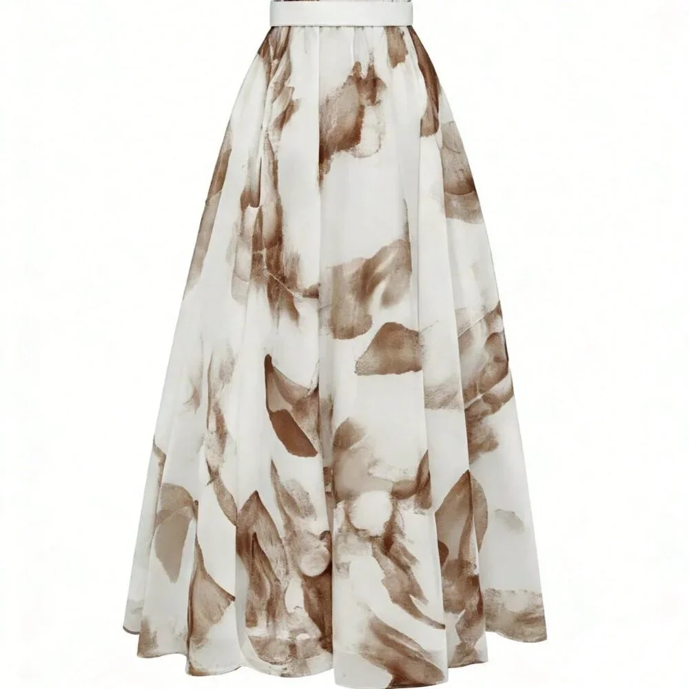 Coffee Bohemian Women's Evening Dress - Picture 3 of 3